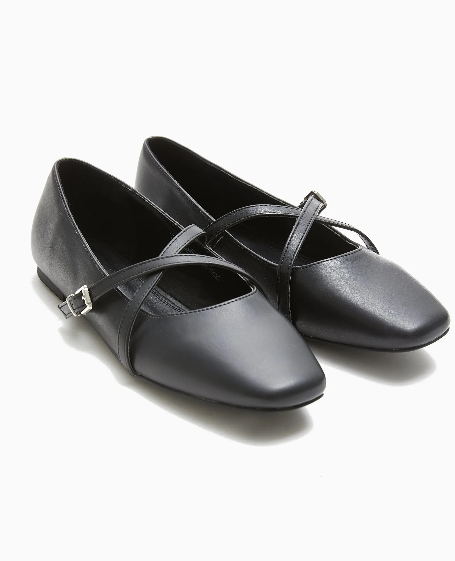 Ballerines Avec Brides Croisées - Noir