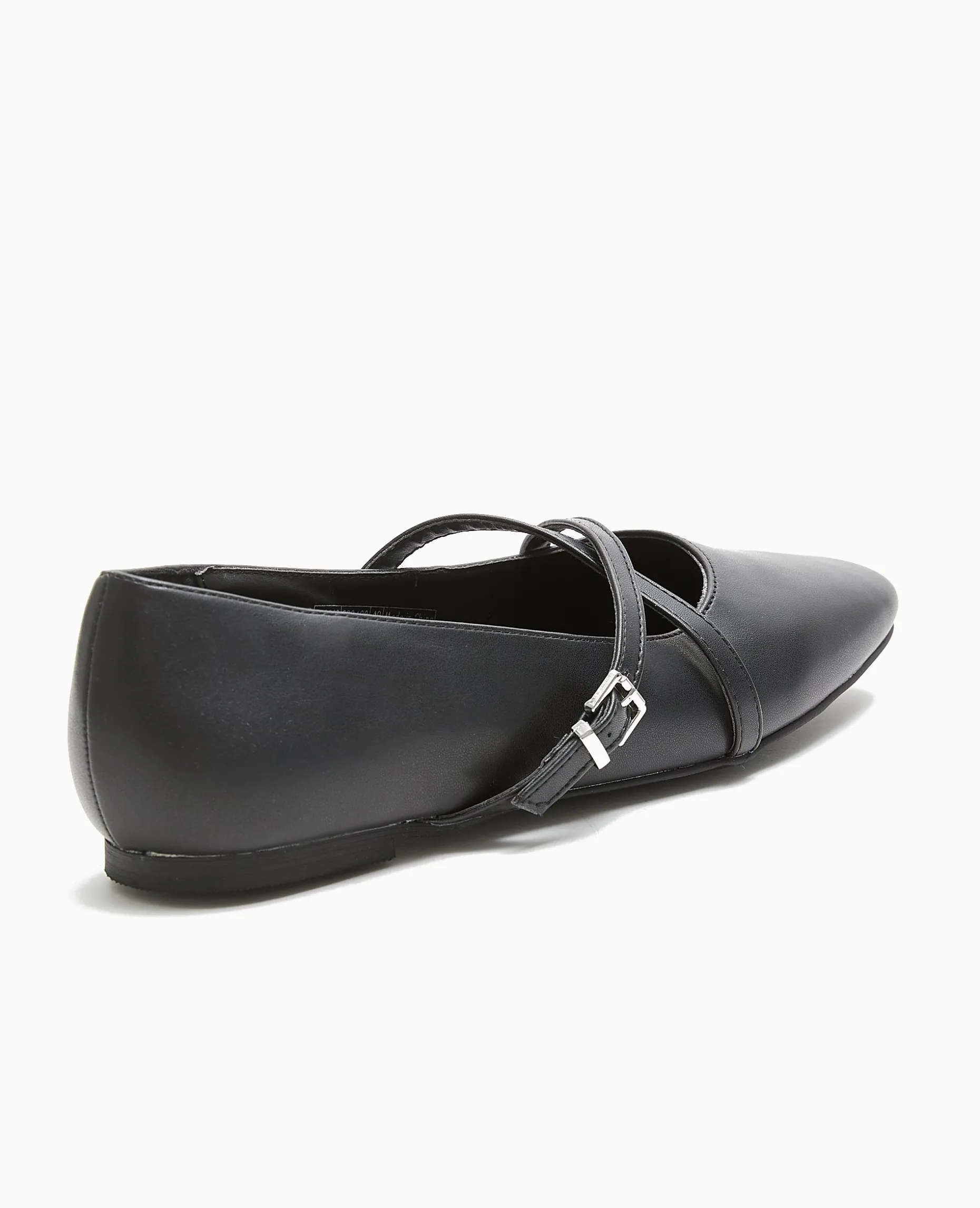 Ballerines Avec Brides Croisées - Noir