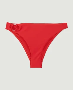 Bas De Maillot Culotte Avec Anneau - Rouge
