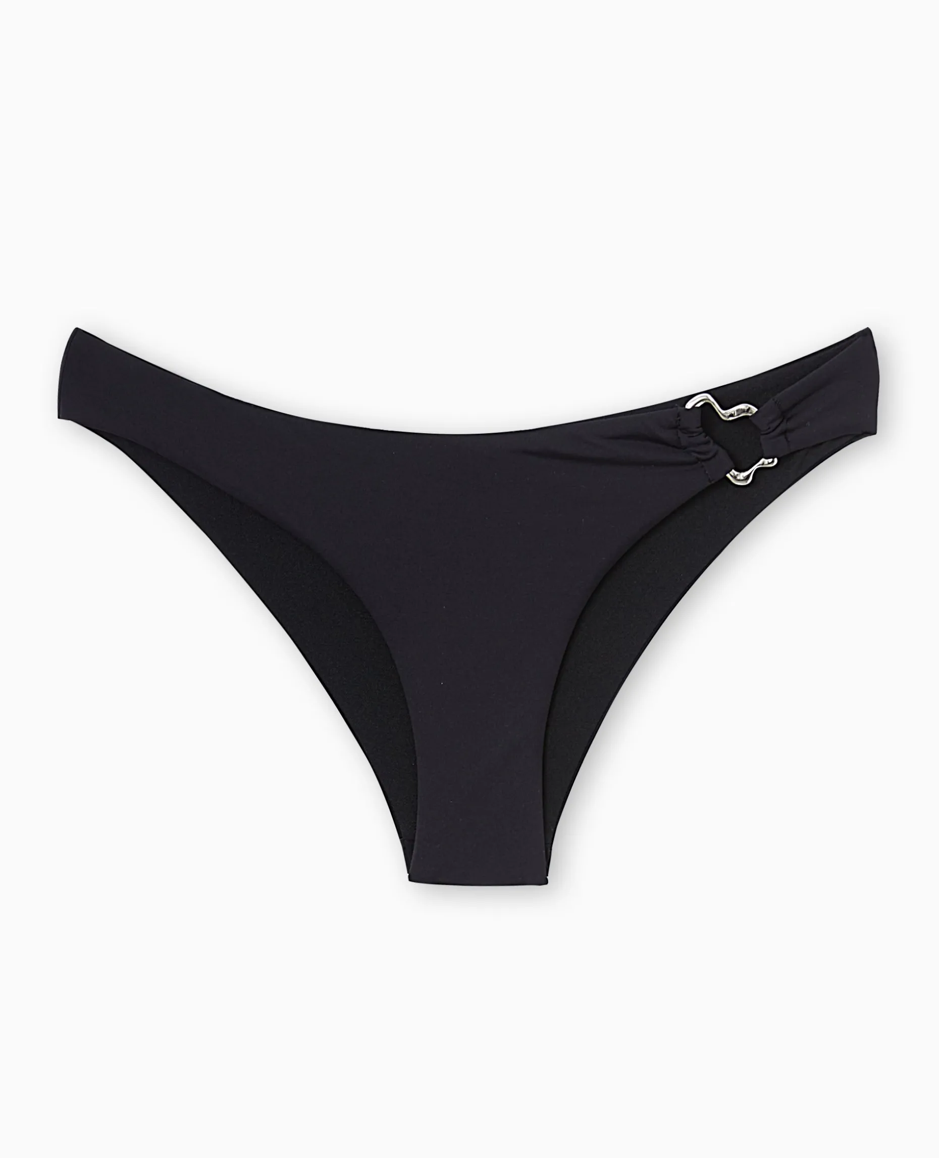Bas De Maillot De Bain Culotte Avec Piè;ce Métal - Noir