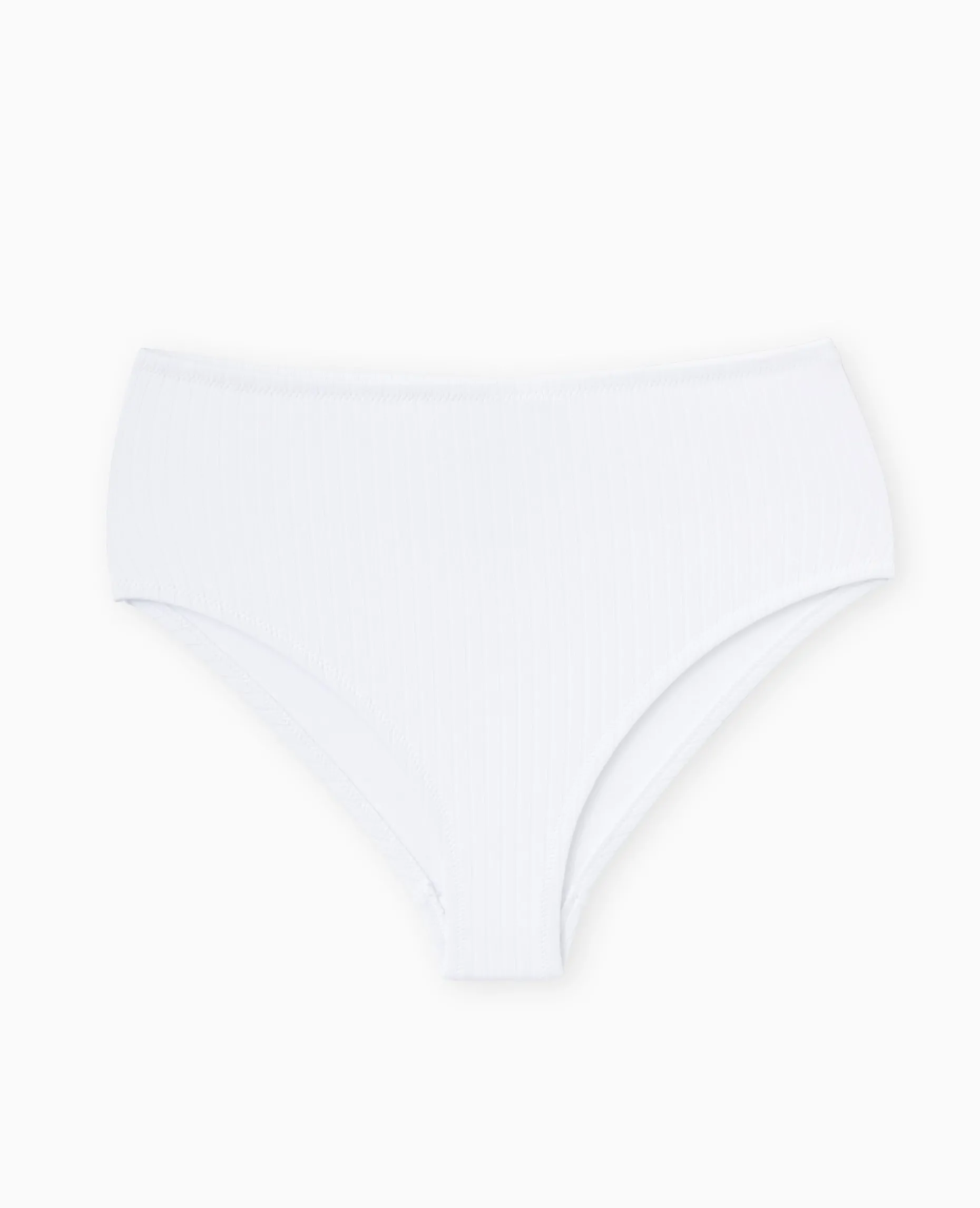 Bas De Maillot De Bain Culotte Haute - Blanc