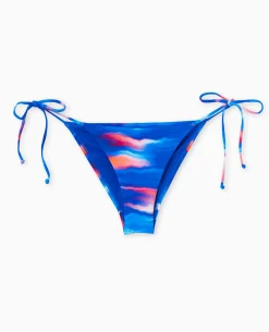 Bas De Maillot De Bain Culotte Avec Nouettes - Bleu électrique