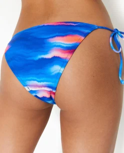 Bas De Maillot De Bain Culotte Avec Nouettes - Bleu électrique