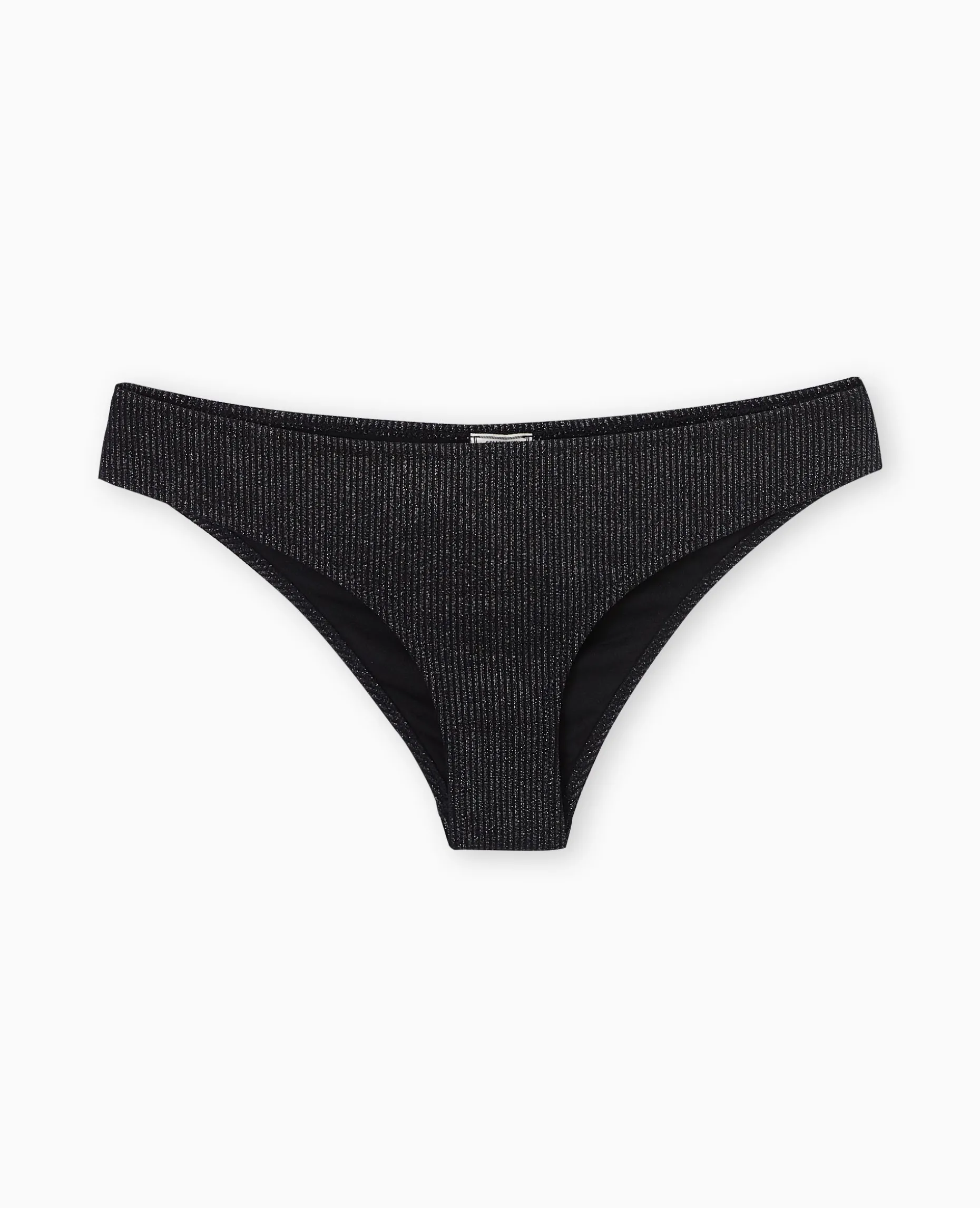 Bas De Maillot De Bain Culotte Avec Lurex - Noir