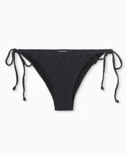 Bas De Maillot De Bain Culotte Avec Nouettes - Noir