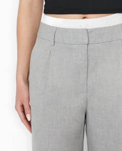 Bermuda City Long Et Large - Gris Clair