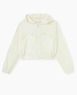 Blouson Léger Avec Capuche - écru