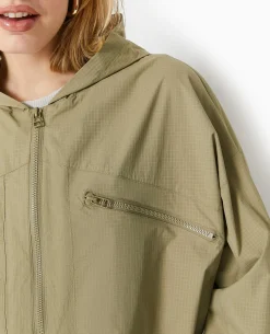 Blouson Léger Avec Capuche - Vert Kaki