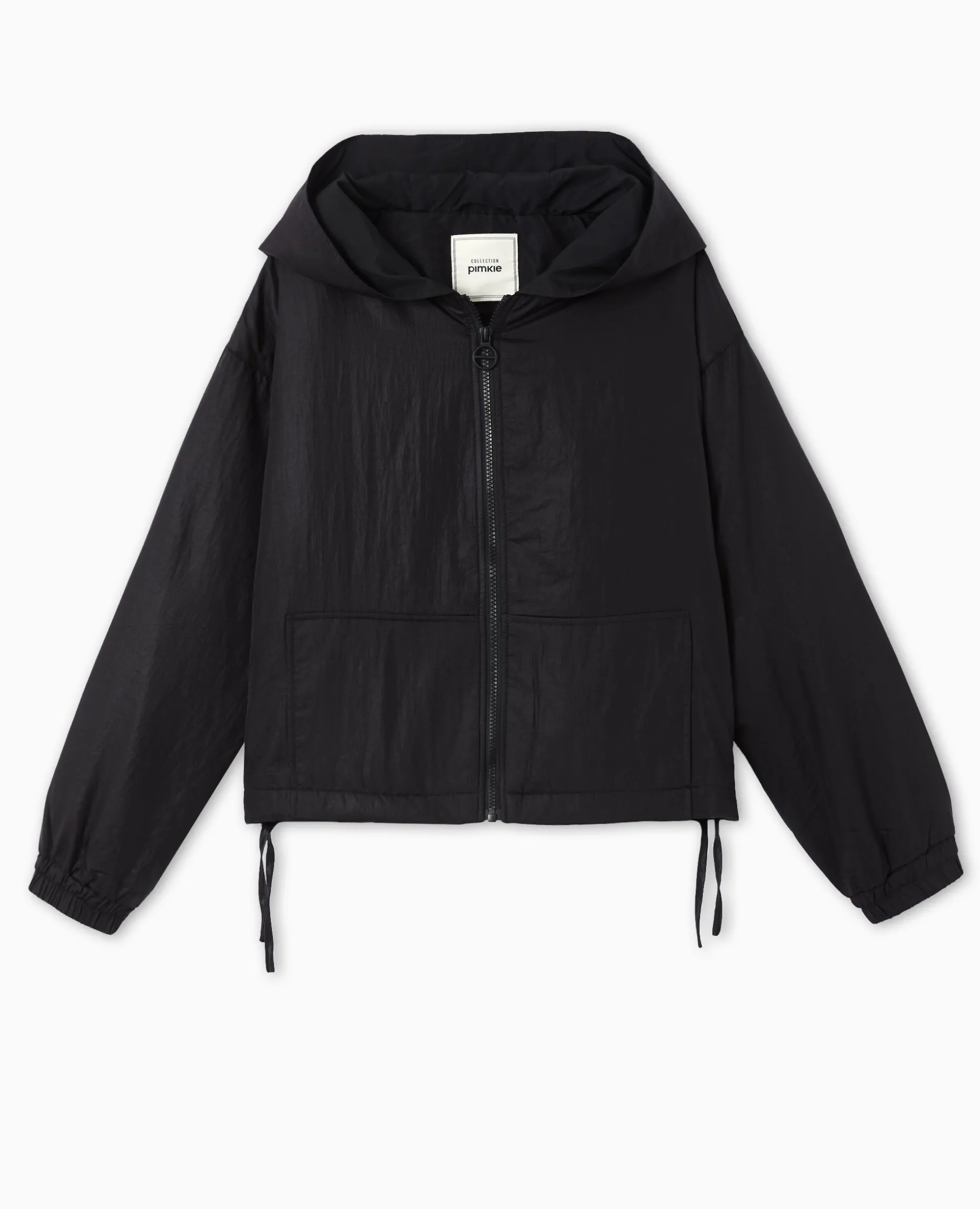 Blouson Léger Avec Capuche - Noir