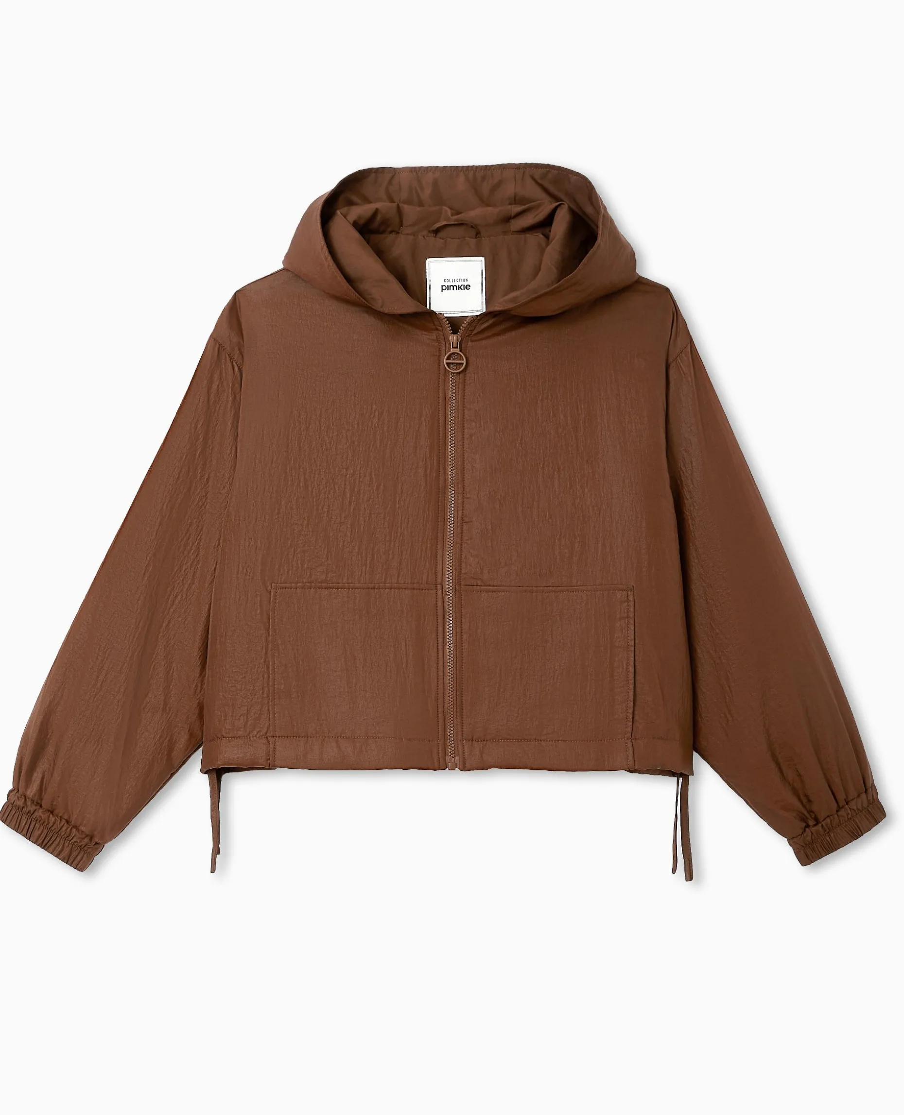 Blouson Léger Avec Capuche - Marron