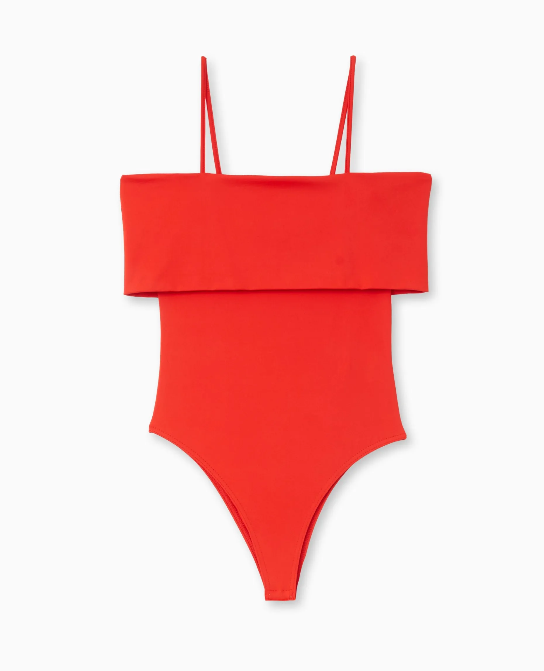 Body Avec Encolure Bardot Et Bretelles - Rouge