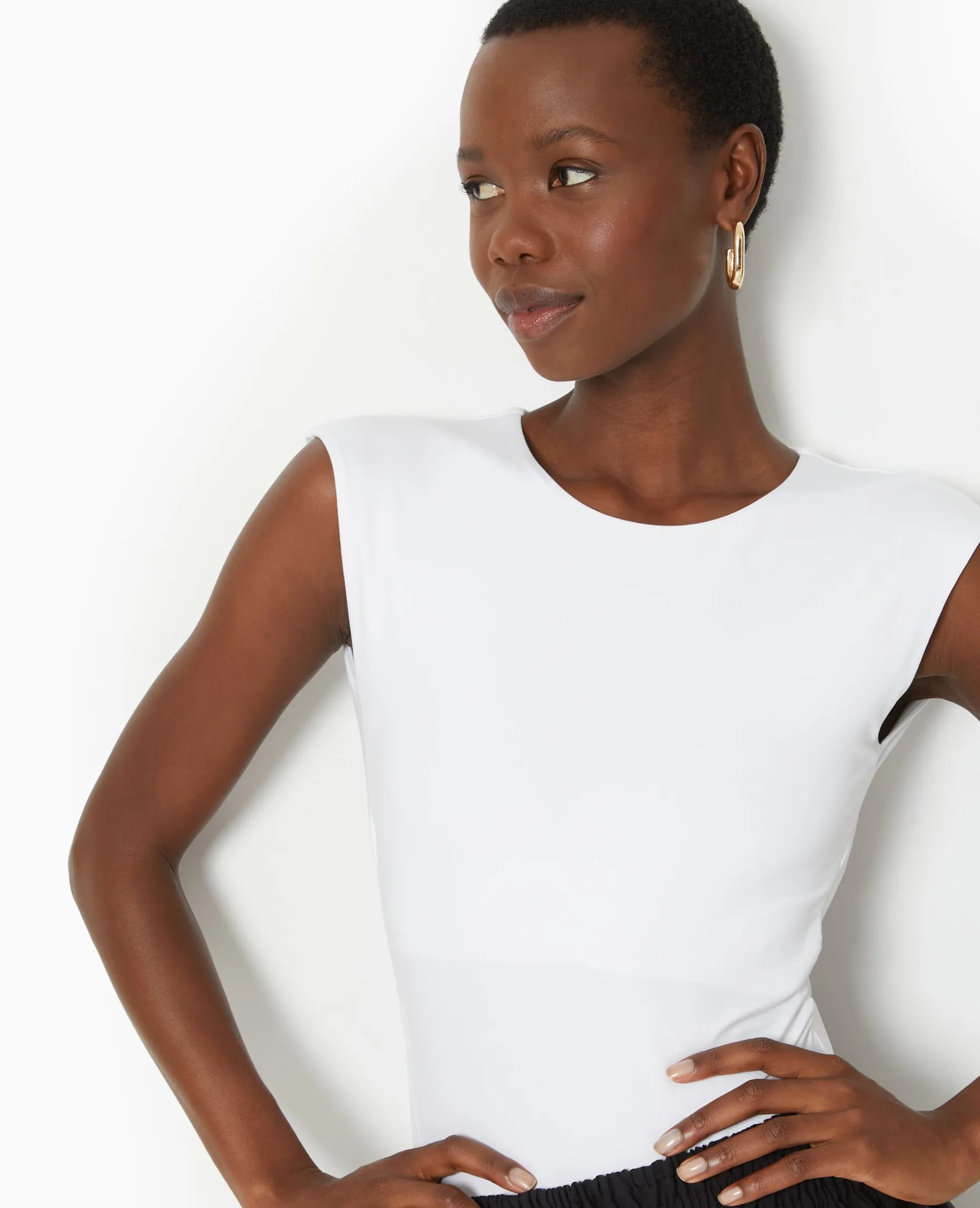 Body Dos Ouvert Avec Pan Torsadé Dos - Blanc