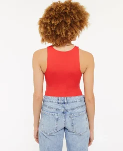 Body Sans Manche - Rouge