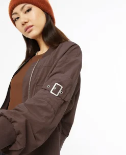 Bomber En Toile Parachute - Marron