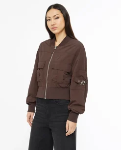 Bomber En Toile Parachute - Marron