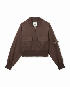 Bomber En Toile Parachute - Marron
