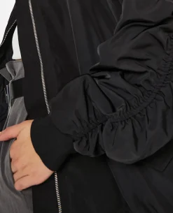 Bombers Oversize Avec Fronces Dos Et Manches - Noir