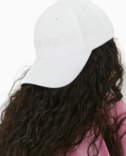 Casquette Avec Broderie Devant - Blanc