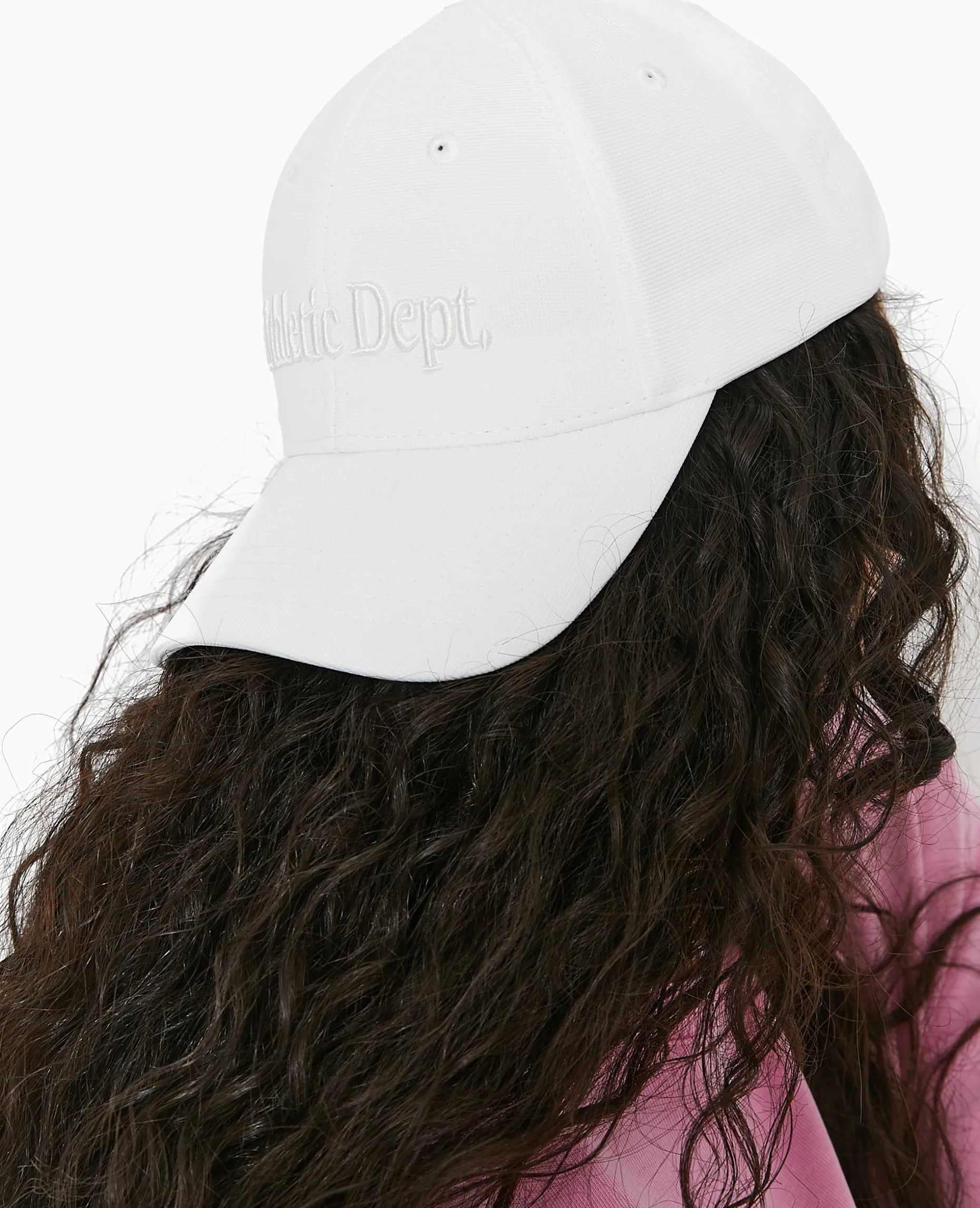 Casquette Avec Broderie Devant - Blanc