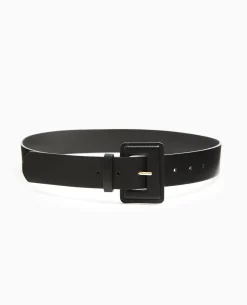 Ceinture Avec Boucle Rectangulaire - Noir