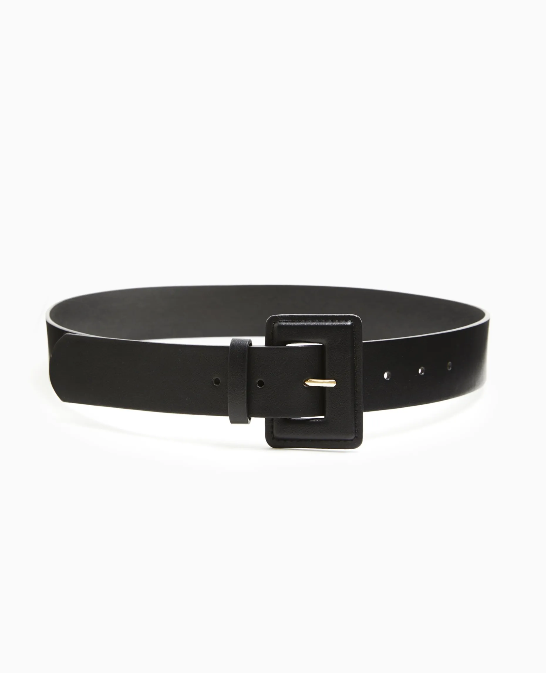 Ceinture Avec Boucle Rectangulaire - Noir