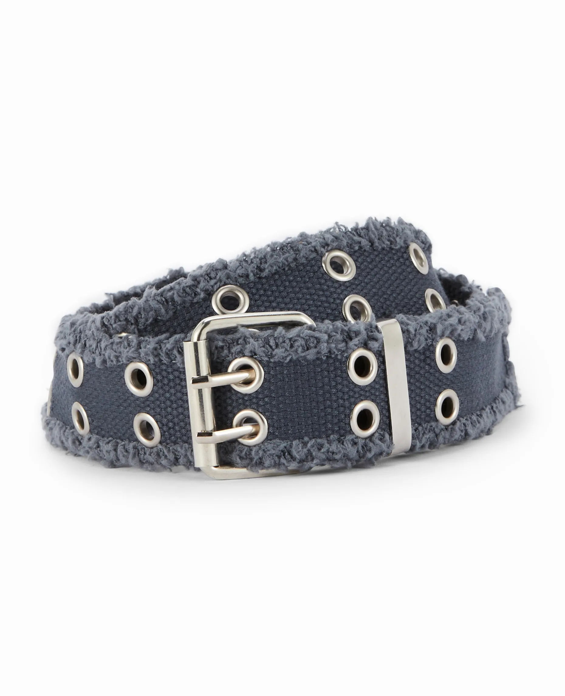 Ceinture Effet Jean Avec œillets - Bleu Clair