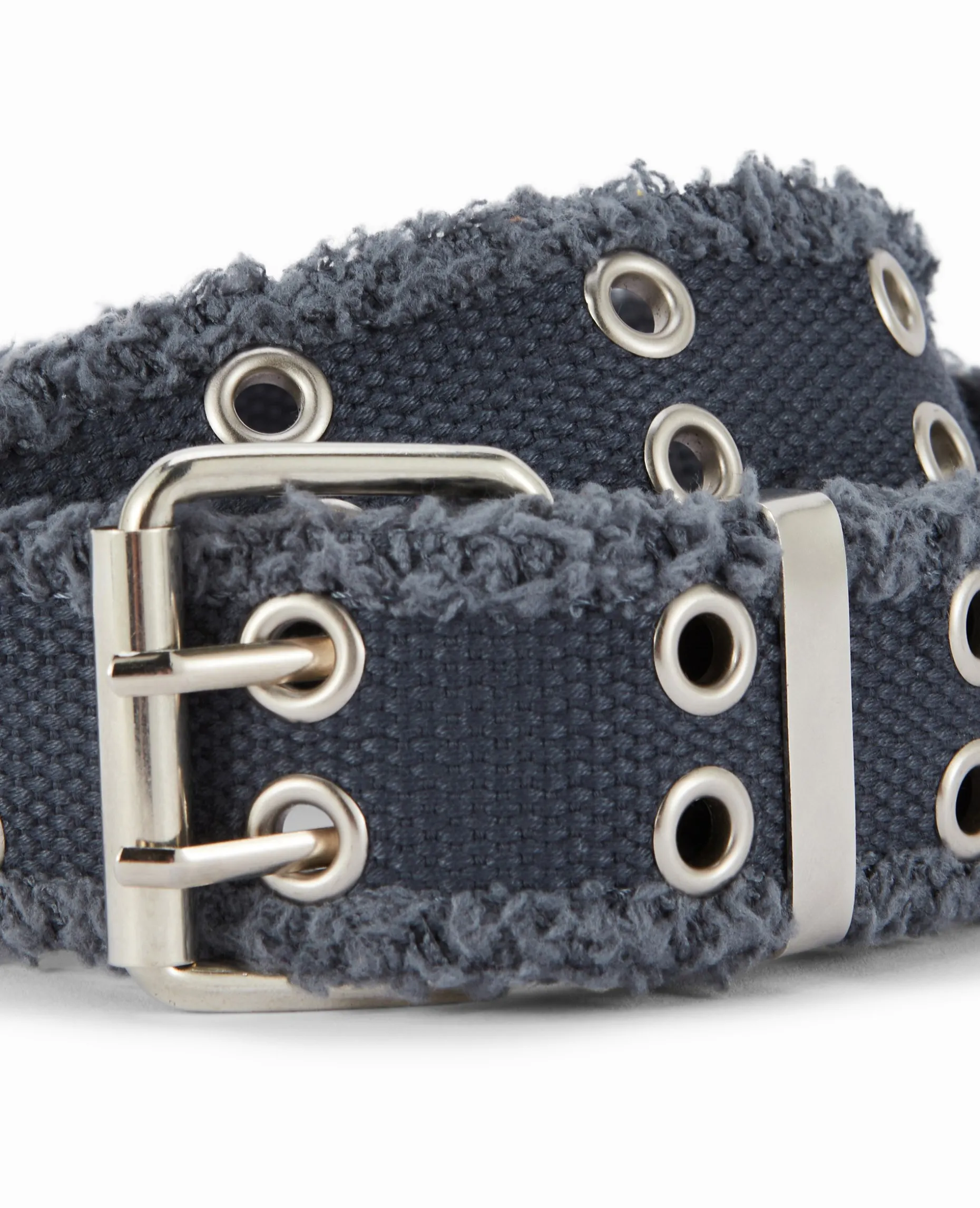 Ceinture Effet Jean Avec œillets - Bleu Clair