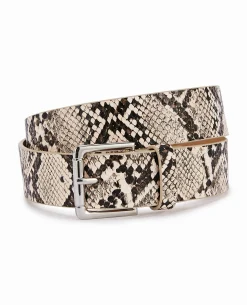 Ceinture Effet Python - Blanc