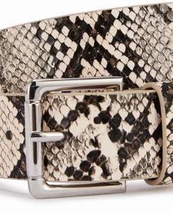 Ceinture Effet Python - Blanc