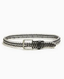 Ceinture En Chaînes Et Lacets - Noir