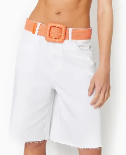 Ceinture En Paille - Orange