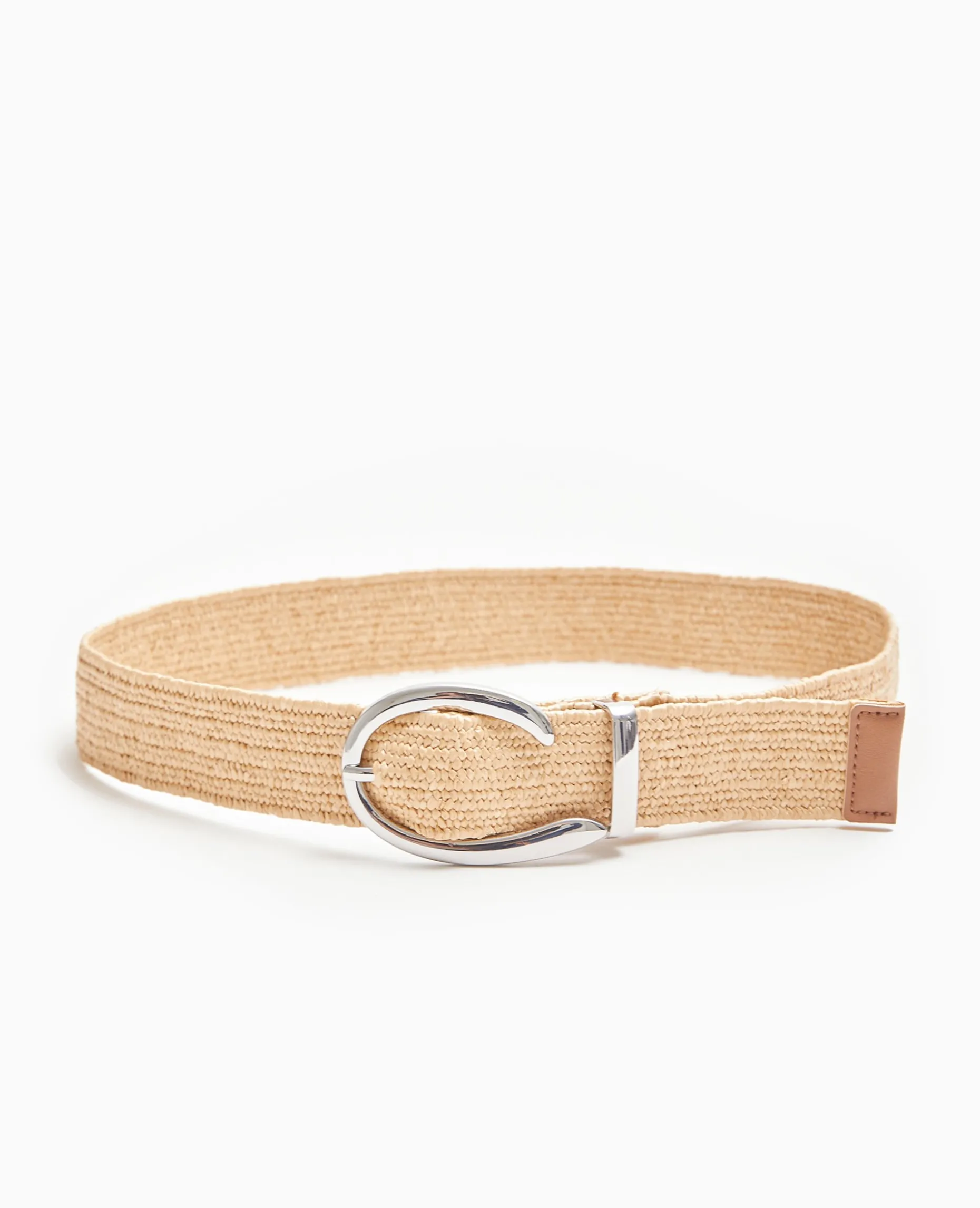 Ceinture En Paille élastiquée - Beige