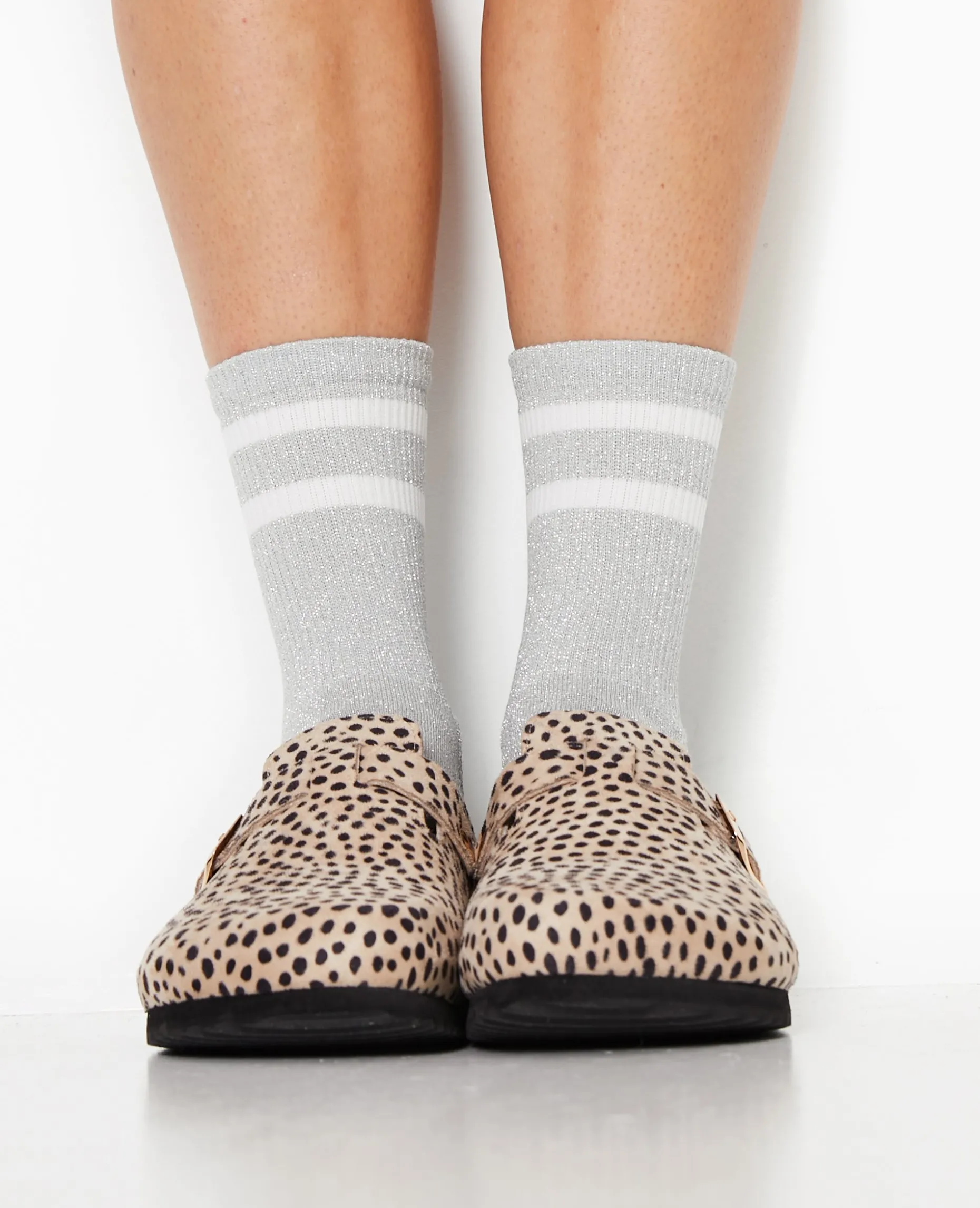Chaussettes Sport Avec Lurex - Argenté