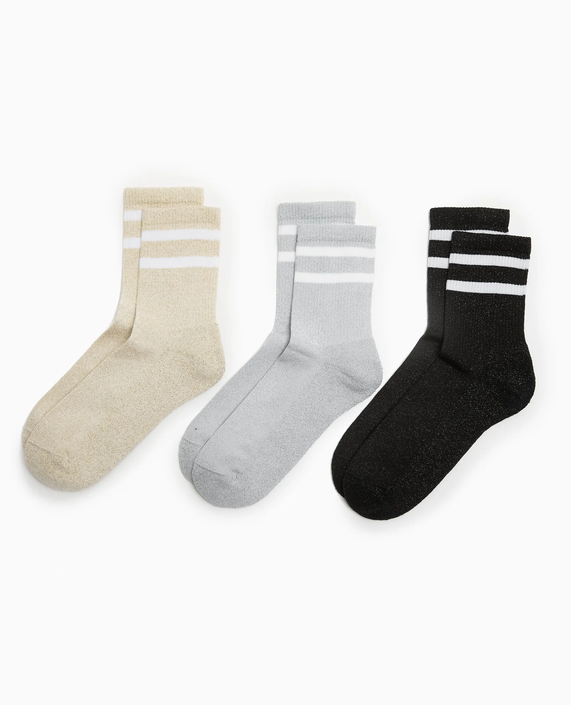 Chaussettes Sport Avec Lurex - Argenté