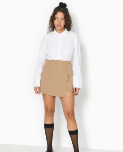 Chemise Cintrée Manches Longues - Blanc