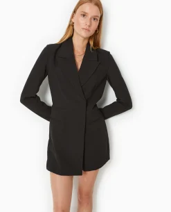 Combishort-robe Façon Blazer - Noir