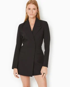 Combishort-robe Façon Blazer - Noir