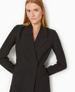Combishort-robe Façon Blazer - Noir