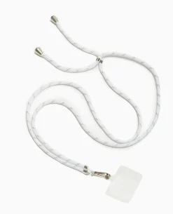 Cordon Pour Téléphone Avec Mousqueton - Blanc