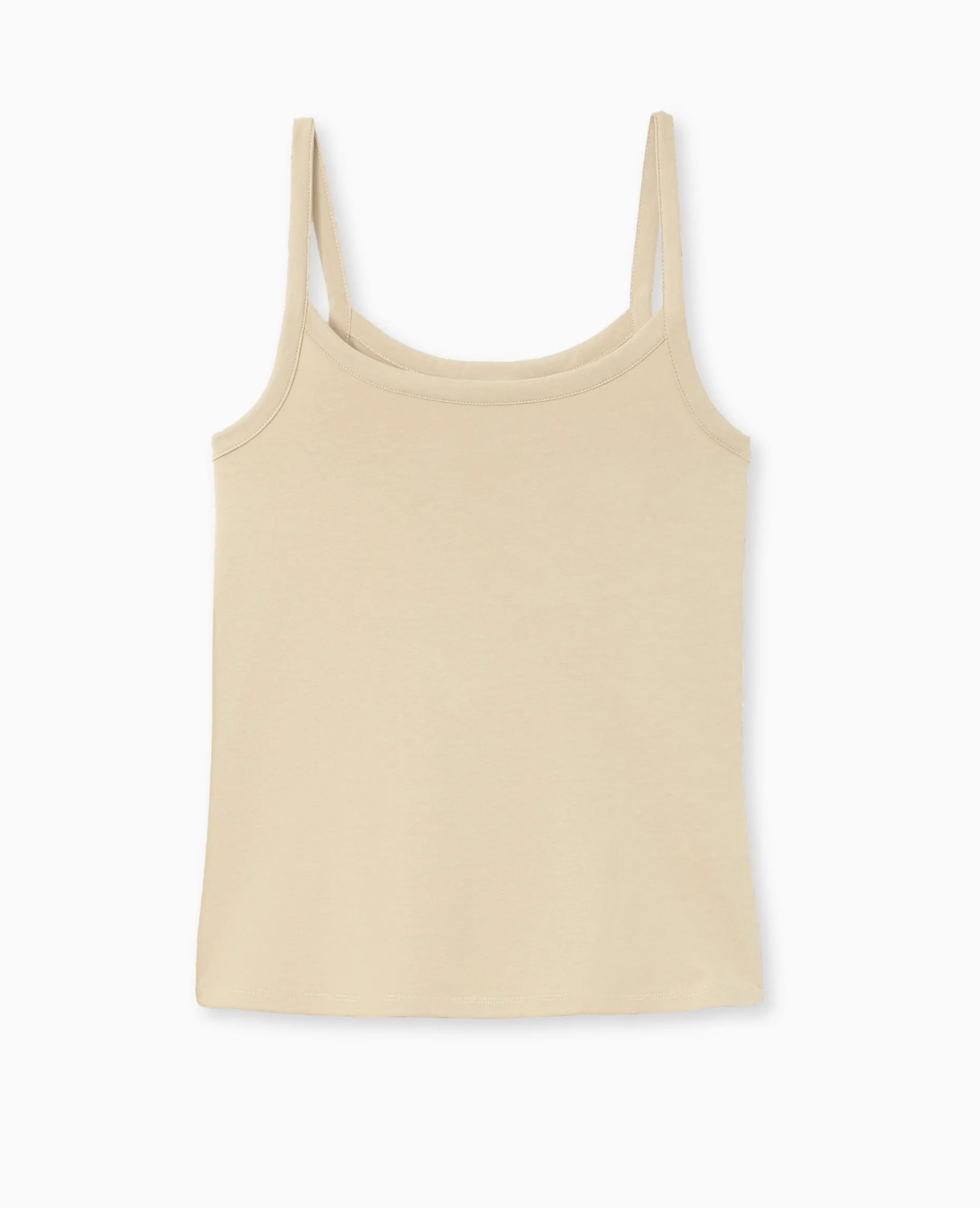 Débardeur Bretelles Fines - Beige