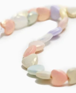 Dragonne De Téléphone Avec Perles Cœur - Violet