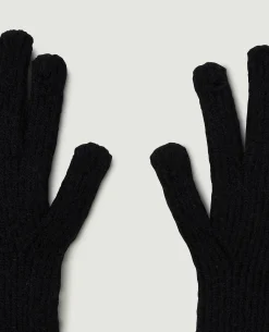 Gants En Tricot Pour écran Tactile - Noir