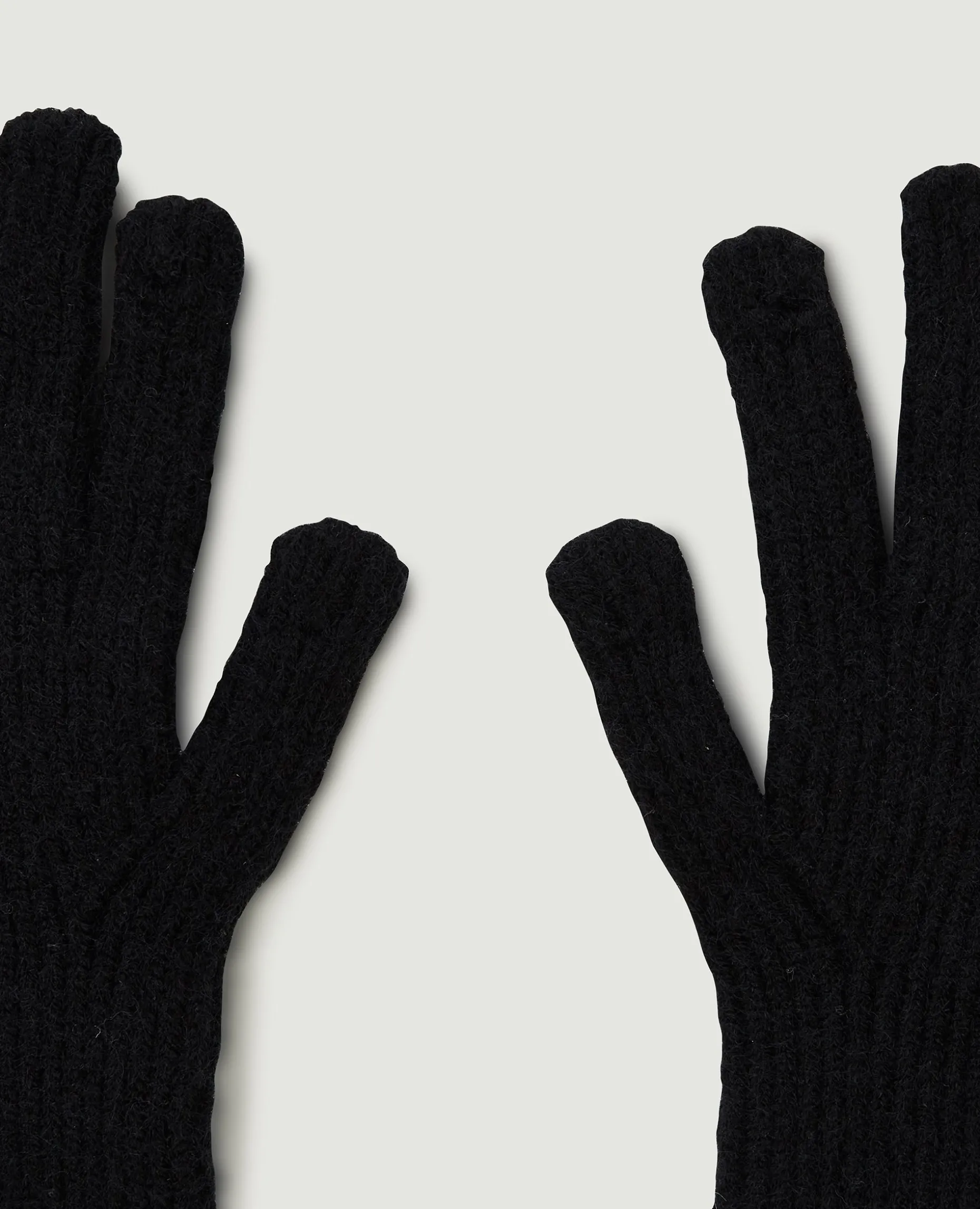 Gants En Tricot Pour écran Tactile - Noir
