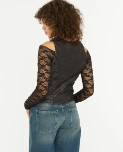 Gilet Barman En Simili - Gris Foncé