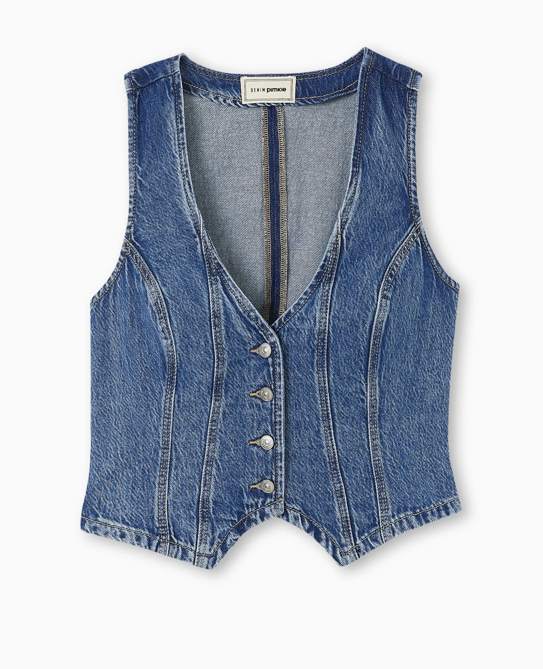 Gilet De Barman En Jean - Bleu