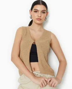 Gilet Sans Manches - Taupe
