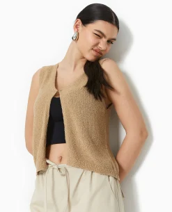 Gilet Sans Manches - Taupe