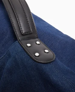 Grand Sac En Jean XXL Avec Bandouliè;re Ceinture - Bleu