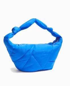 Grand Sac En Matiè;re Matelassé - Bleu électrique