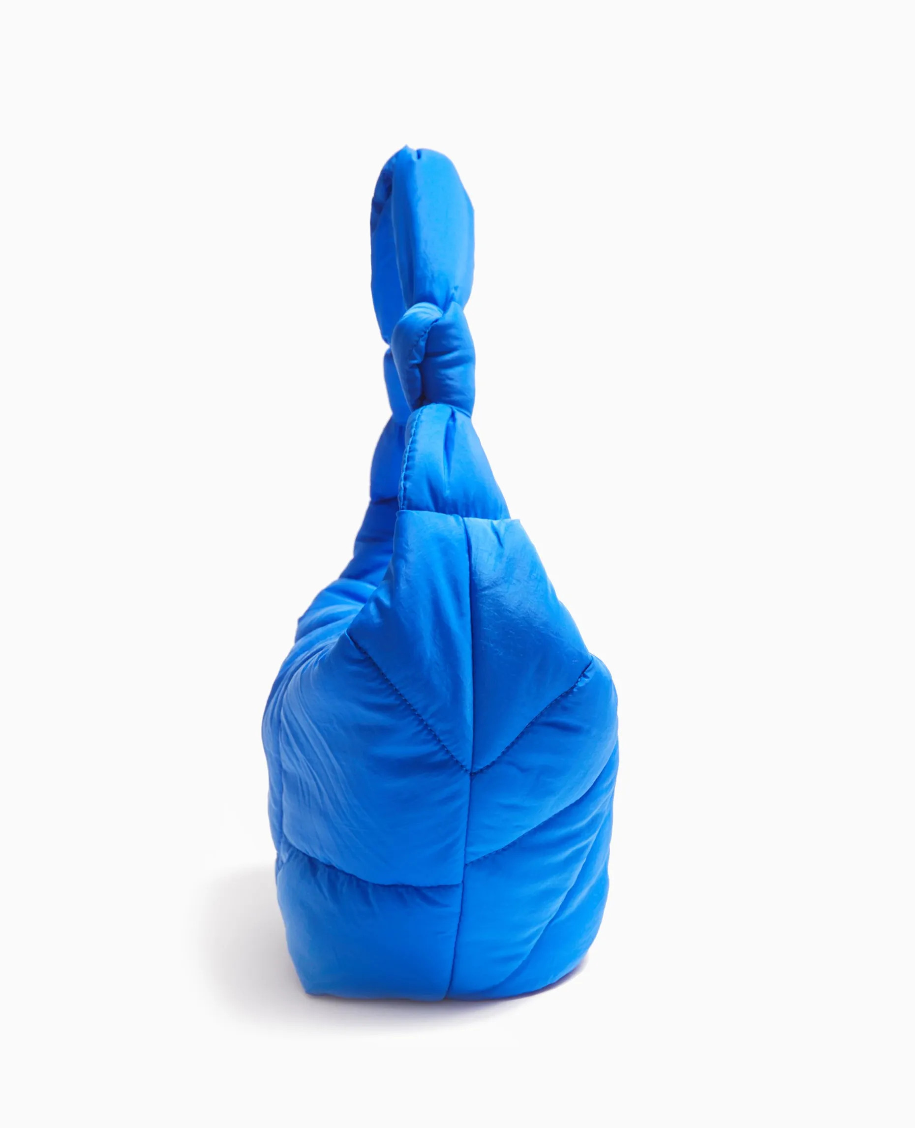 Grand Sac En Matiè;re Matelassé - Bleu électrique